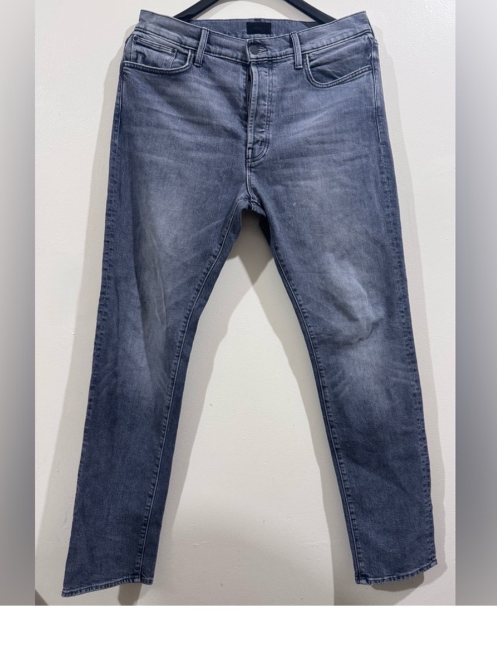 MOTHER Men's Slim Straight Jeans - Faded Blue Wash